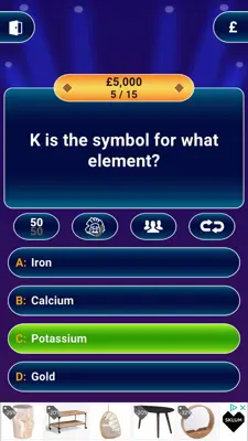 MILLIONAIRE TRIVIA Game Quiz android App screenshot 5